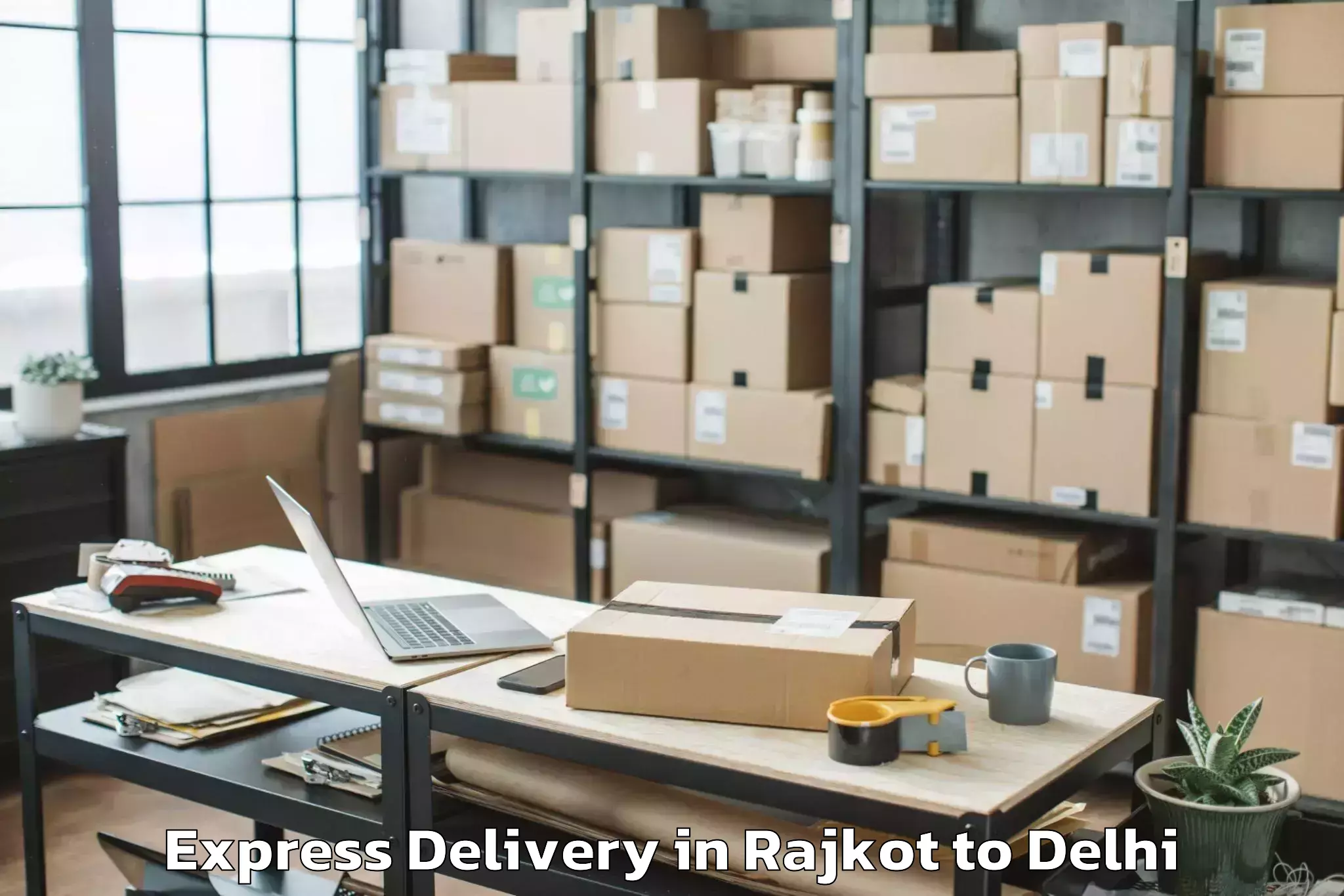 Quality Rajkot to Pitampura Express Delivery